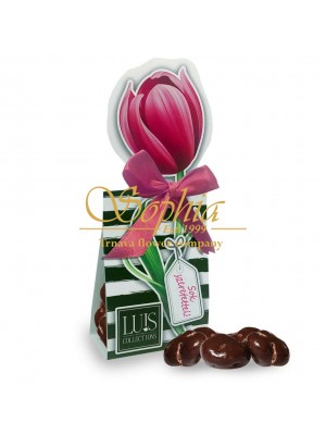 Kvetinová čokoláda - Tulipán 50g